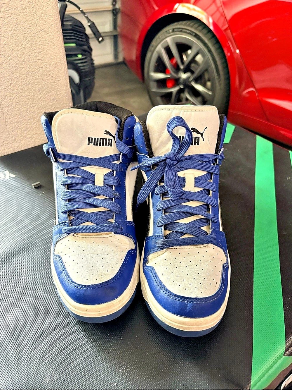 Puma Rebound Joy Blue & White Sneakers US 7.5
